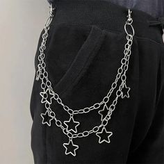 Star Pant Chain | BOOGZEL CLOTHING – Boogzel Clothing Glamrock Bonnie, Chains Aesthetic, Pants Chain, Hip Hop Vintage, Pant Chains, Style Hip Hop, Estilo Hip Hop, Estilo Punk, Style Punk