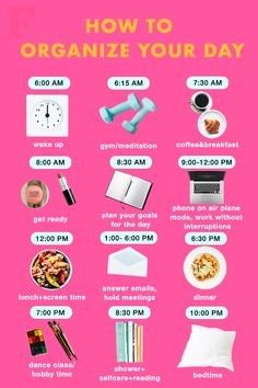 Haut Routine, Motivasi Diet, Organize Your Day, Healthy Morning Routine, Self Care Bullet Journal, Life Routines, Vie Motivation, روتين العناية بالبشرة, Productive Day