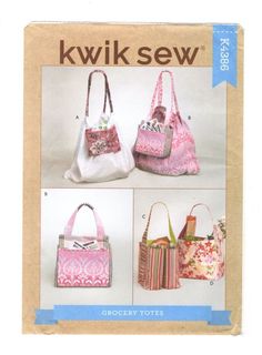 the sewing pattern for kwik sew purses