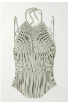 Isa boulder papercut metallic open-knit halterneck top, explore the latest isa boulder women's collection today Isa Boulder, Low Rise Skirt, Grace Jones, Halterneck Top, Halter Neck Top, She Loves, Look Cool, Bouldering, Get Dressed