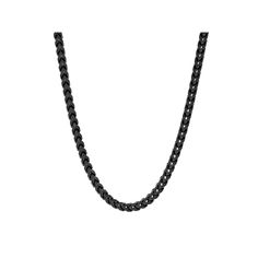 Add a fresh new element to your daily look with this black ion-plated stainless steel franco link chain necklace. Add a fresh new element to your daily look with this black ion-plated stainless steel franco link chain necklace.Click on this JEWELRY & WATCHES GUIDE to learn about fit, styles, materials and more! Chain length: 24 in. Chain type: franco Clasp: lobster-claw Metal: stainless steel Plating: black ion-plated Finish: polished, satin Size: 24". Gender: male. Age Group: adult. Black Jewelry With Wheat Chain As Gift, Everyday Black Necklace With Cable Chain, Everyday Black Link Chain Necklace, Everyday Black Box Chain Necklace, Black Box Chain Necklace, Black Curb Chain Necklace For Everyday, Black Cuban Link Jewelry With Curb Chain, Black Cuban Link Jewelry With Box Chain, Everyday Black Chain Link Necklace