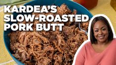 Kendra Brown Recipes, Kardea Brown, Kardea Brown Recipes, Brisket Sandwich, Sweet Potato Waffles, Brown Recipe, Slow Cooked Pork, Celebrity Recipes, Homemade Bbq