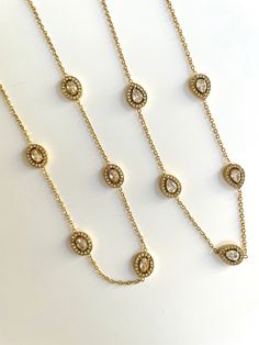 Elevate your style with our luxurious Stainless Steel gold plated zircon necklace. Made from premium materials, this dainty and trending piece will add a touch of sophistication to any outfit. A must-have for those who appreciate the finer things in life. Delicate Charm Necklace With Oval Pendant, Elegant Oval Pendant Charm Necklace, Formal Gold-tone Oval Necklace, Luxury Oval Charms Necklace, Elegant Oval Pendant Charm Necklaces, Tarnish Resistant, Gift Card Sale, Ring Bracelet, Earring Necklace, Ring Gift