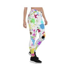 GearBunch Color Splash Leggings - Elevate your workout style with GearBunch leggings for women. Discover the perfect fusion of fashion and function with vibrant Color Splash Leggings. Order now! Casual White Leggings For Running, Multicolor Fitted Leggings For Training, Casual Multicolor Moisture-wicking Leggings, Multicolor Stretch Activewear For Streetwear, Stretch Multicolor Activewear For Streetwear, Sporty Multicolor Workout Pants, Multicolor Casual Training Leggings, Multicolor Casual Leggings For Training, Multicolor Moisture-wicking Fitted Leggings