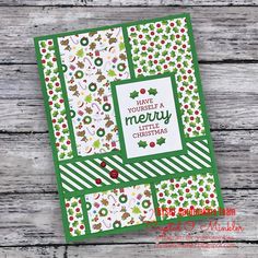 a christmas card with holly and berries on it