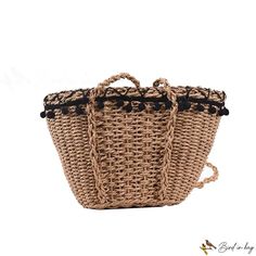 Bird in Bag - Women's bags new woven bags vacation beach shoulder bag crossbody bag retro handheld straw bag Weave Bag, Retro Handheld, Woven Bags, Water Bucket, Rattan Bag, Tassel Bag, Beach Essentials, Trending Handbag, Women Wholesale