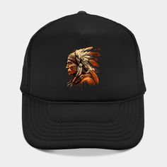 Celebrate Indigenous People, Indian Tribe, American Native, Honor Respect Pride Traditions. -- Choose from our vast selection of Trucker hats to match with your favorite design to make the perfect custom graphic Hat. Customize your color! For men and women. Artistic Snapback Hat, One Size Fits Most, Artistic Snapback Hat One Size Fits Most, Black Artistic Hat With Short Brim, Artistic Black Hat With Short Brim, Artistic Adjustable Baseball Cap, Artistic Adjustable Trucker Hat, Artistic Black Adjustable Hat, Adjustable Black Artistic Hat, Black Adjustable Artistic Hat