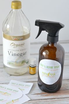 Fruit and Veggie Spray Using Essential Oil Lemonade Recipe Homemade, How To Make Homemade Perfume, Pineapple Lemonade Recipe, Summer Drink Recipe, Vegetable Wash, Young Living Oils Recipes, Living Oils Recipes, Homemade Perfume