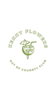 the logo for ketamy flowers out of country club, which is located on an island