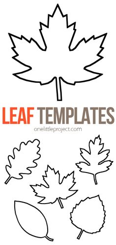 leaf templates for kids to color and print