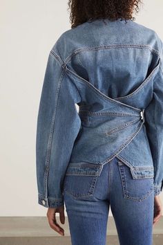 Jumpsuit Denim, Denim On Denim, Denim Ideas, Wrap Jacket, Inspiration Mode, Denim Outfit