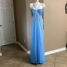 Brand Is “Alyce”, Tag Says Size 10. Vintage Gown. Is Slightly Ombr With A Darker Bottom. Baby Blue On Top And Sky Blue On Bottom. Blue Dresses With Ruched Bodice For Homecoming, Blue Homecoming Dress With Ruched Bodice, Blue Gown With Ruched Bodice For Prom Season, Blue Floor-length Evening Dress With Ruched Bodice, Blue Floor-length Gown With Ruched Bodice, Blue Sleeveless Gown With Ruched Bodice, Formal Blue Gown With Ruched Bodice, Blue Evening Gown With Ruched Bodice, Blue Gown With Ruched Bodice For Evening