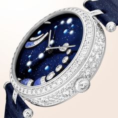 Zodiac Watches, Sapphire Eyes, Up Animation, Van Cleef & Arpels, Vvs Diamond, Van Cleef And Arpels, Gold Pin, Mechanical Movement, Van Cleef Arpels