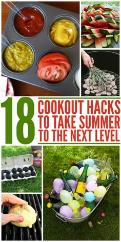 Cookout Hacks, Picnic Hacks, Cookout Ideas, Backyard Bbq Grill, Cookout Party, Outdoor Hacks, Backyard Bonfire, Backyard Bbq Party, Bbq Hacks