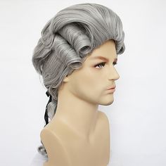 Gender:Men's,Women's; Types:Party Costume,Costume,Cosplay Costume; Style:Charm,Ordinary,Accessories,Active,Basic,Cosplay,Costume Party; Material:Chemical Fiber; Age Group:Adults'; Characters:Judge; Cosplay Works:Cosplay; Cosplay Category:Cosplay Wigs; Wig Fiber:Heat Resistant Fiber; Wig Length Range:21; Color Shade:Black,Blonde,White,Gray; Hair Material:Synthetic Hair; Head Circumference:25-40; Texture:Curly; Features:Comfortable,Natural Hairline,Breathable; Net Weight:0.3; Heat Resistant:Yes; L Judge Wig, Men's Wigs, Anime Wigs, Long Hair Wigs, Mens Wigs, Grey Wig, Masquerade Costumes, Black And Blonde, Wigs Online