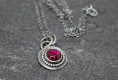 Ruby necklace - Silver Ruby Necklace Traditional Silver Ruby Necklaces, Silver Ruby Round Jewelry, Festive Silver Ruby Necklace, Oval Ruby Necklace In Silver, Silver Ruby Bridal Necklace, Round Shape, Wedding Ring Necklaces, Physical Characteristics, Soldered Jewelry, Ruby Birthstone