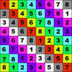 an image of the numbers in different colors