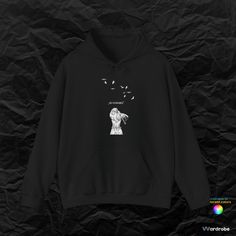 Introducing our exclusive Vinland Saga Anime Hoodie! This stunning tee features Thorfinn, the main character, in a design that showcases his epic path of transformation. With elegant birds symbolizing his journey, this shirt is a must-have for fans. 🌟 Thorfinn himself 🕊️ Symbolic Birds 👕  Cotton and Polyester blend for Comfort and durability 🚀 Slightly Oversized Fit for any occasion 🌈 Available in Black and White Perfect for fans of Vinland Saga, choose from three stylish colors and embrace Pop Culture Black Hoodie With Graphic Print, Black Pop Culture Hoodie With Graphic Print, Graphic Print Hoodie For Fan Merchandise, Pop Culture Cotton Hoodie With Drawstring Hood, Black Pop Culture Crew Neck Hoodie, Black Hoodie With Anime Print For Fans, Pop Culture Black Hoodie With Character Print, Black Hoodie With Character Print For Streetwear, Black Pop Culture Hoodie With Character Print