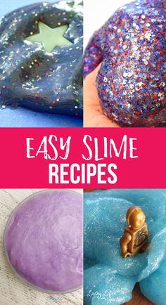 easy slime recipes for kids to make