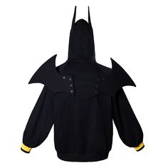 COSFUN Original Batman：The Dark Knight Hoodie Sweatshirt Black Cotton Hoodie For Cosplay, Black Hooded Hoodie For Cosplay Events, Fall Cosplay Hoodie Tops, Hooded Top For Halloween Cosplay, Hooded Tops For Halloween Cosplay, Harajuku Hooded Top For Cosplay, Fall Cosplay Hooded Top, Hooded Tops For Fall Cosplay, Punk Hooded Top For Cosplay