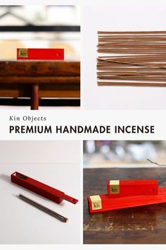 the instructions for how to make handmade incense sticks with matchesticks and glue