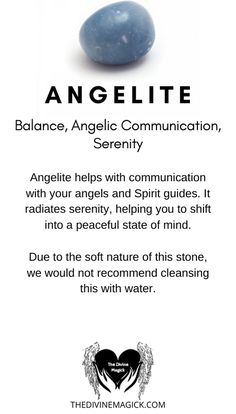 Angelite Crystal Meaning, Angelite Meaning, Angelite Crystal, Crystal Properties, Cleansing Crystals