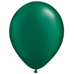 a green balloon is shown on a white background