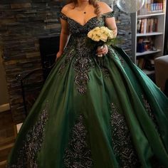 Emerald Green Gown With Gold Appliqu. It’s A Size L With A Lace Up Corset Back. Included Is Full A-Line Hoop Skirt. Paid $900. Asking For $600 Or Reasonable Offer. If Interested, I Have Gold Strap Heels To Match (Size 7) I’ll Include Them With Purchase At No Additional Cost. Green Quinceanera Gown With Sweetheart Neckline, Green Sweetheart Neckline Gown For Quinceanera, Green Gown With Sweetheart Neckline For Quinceanera, Green Ball Gown For Quinceanera, Green Ball Gown Quinceanera Dress For Prom Season, Green Ball Gown For Prom Season Quinceanera, Green Ball Gown Quinceanera Dress For Wedding, Green Sweetheart Neckline Evening Dress For Quinceanera, Green Ball Gown For Prom Season