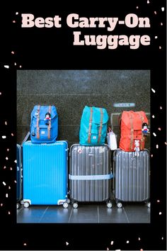 carry-on size luggage in different colors Best Summer Shoes, Dog Wine, Travel Capsule, Travel Tags, Best Carry On Luggage, Carry On Suitcase