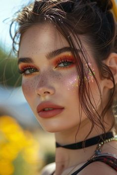 Get ready to turn heads and make a statement at this season’s music festivals with these top 19 festival makeup looks that will take your glam game to the next level. Festival season is all Summer Festival Makeup, Festival Looks 2024, Makeup Festival Coachella, Sun Makeup Looks, Easy Rave Makeup, Boho Makeup Looks, Festival Looks Makeup, Easy Festival Makeup