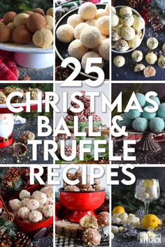 25 christmas balls and truffle recipes