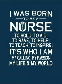 i was born to be a nurse poster with the words'i was born to be a nurse '