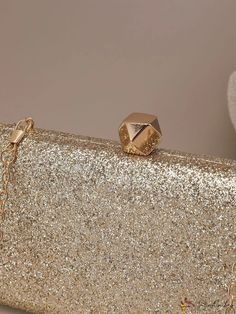 BirdinBag - Stylish Golden Glitter Clutch for Elegant Party and Dance Events Sparkly Clutch, Glitter Clutch, Dance Event, Golden Glitter, Gold Bag, Word Wrap, Elegant Party, Mini Fashion, Square Bag