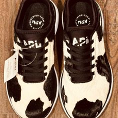 Women’s Apl Luxury Athletic Shoes. Black / White / Cow Will Gladly Communicate Through Poshmark To Answer Any Questions White Cow, Athletic Women, Shoes Black, Athletic Shoes, Cow, Black White, Women Shoes, Black And White, Women Shopping