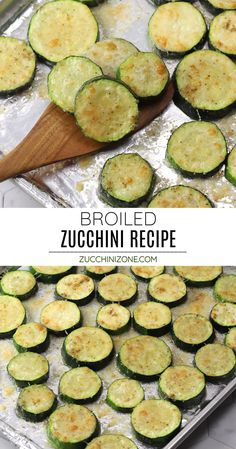 the zucchini is ready to be cooked in the oven, and then baked