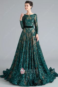 green sequin formal dresses sparkly Prom Dresses Open Back, Dresses Open Back, Burgundy Evening Dress, Dress Muslim, Evening Dresses With Sleeves, Homecoming Dresses Long, Backless Prom Dresses, Long Sleeve Sequin, A Line Prom Dresses