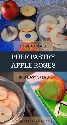 how to make puff pastry apple roses in 9 easy steps