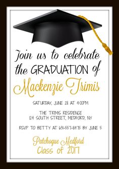 an image of graduation party card