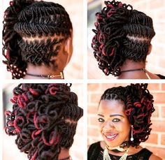 Styling Dreadlocks, Styles Of Braids, Short Sisterlocks, Braid Locs, Locks Styles, Sisterlocks Styles Updo, Loc Updo