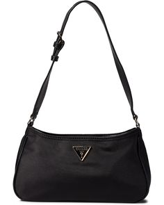 GUESS Little Bay Shoulder Bag | Zappos.com Luxury Nylon Shoulder Bag With Zipper Pocket, Functional Evening Shoulder Bag With Zipper Closure, Nylon Shoulder Bag With Zipper For Work, Classic Nylon Shoulder Bag With Double Handle, Classic Formal Nylon Shoulder Bag, Classic Nylon Shoulder Bag With Zipper Closure, Nylon Shoulder Bag With Removable Pouch For Work, Classic Nylon Shoulder Bag With Adjustable Strap, Formal Nylon Shoulder Bag With Detachable Strap