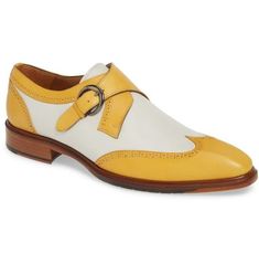 Optimal+Yellow+White+Monk+Buckle+Strap+Pure+Leather+Handmade+Wingtip+Contrast+Sole+Formal+Party+Shoes Shoe+Detail Upper:+High-Quality+Real+Cowhide+Leather Inner:+soft+leather Sole:+Leather Gender:+Male Heel:+Leather Totally+Hand+stitched Customer+Can+Customize+And+Personalized+This+Shoe... Wing Tip Shoes Men, White And Yellow Dress, Yellow Dress Shoes, Store Boots, Mustard Yellow Dress, Men's Oxford Shoes, Shoes Yellow, Men Dress Shoes, Slipon Shoes