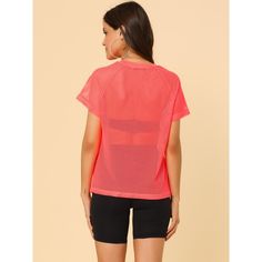 This blouse is super comfortable for a casual day, which is especially suitable for sports lovers Should be worn with a tube top or cami top, but not included Loose Fit, Styled with jeans, sports shorts, leggings, or slim pants for a chic look Occasion: Club, Party, Gatherings, Daily, Weekend, etc. Sporty Crew Neck Summer Tops, Breathable T-shirt For Light Sports In Summer, Sporty Crew Neck Top For Summer, Casual Breathable Tops For Summer, Athleisure Tops With Stretch Mesh Sleeves, Athleisure Stretch Top With Mesh Sleeves, Sports Tops With Mesh Sleeves, Summer Athleisure Crew Neck Top, Breathable Mesh Top For Spring