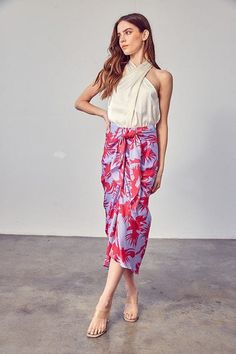 This beach style wrap midi skirt is exactly what we needed for the summer. Pair the Hastings Printed Midi Skirt with the matching Hastings top to create an easy matching set moment.  Composition & Fit Wrap Front Tie Detail Midi Length Draped Silhouette Mid Rise Jacquard Midi Skirt, Velvet Midi Skirt, Wrap Midi Skirt, Madewell Skirt, Tiered Midi Skirt, Tie Skirt, Anthropologie Skirt, Fashion Bug, Printed Midi Skirt