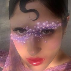 Starfield Library, No Ordinary Girl, Exclusive Club, Rhinestone Makeup, Purple Eyeshadow