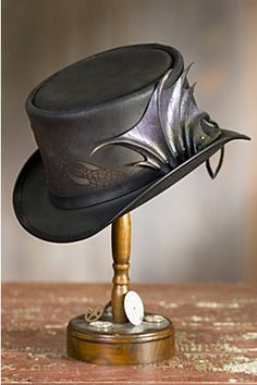 Channeling the power of myth into outlandish fashion, our animated Draco hat sets the stage for imaginations to run wild. Free shipping   returns. Outlandish Fashion, Sheepskin Car Seat Covers, Scottish Hat, Steampunk Hats, Top Hats For Women, Leather Top Hat, Steampunk Hat, Diesel Punk, Leather Craft Projects