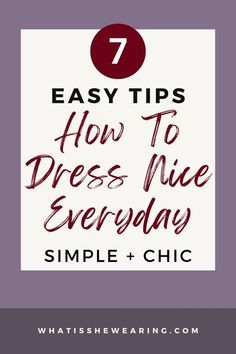 Tips For Dressing Better, How To Wear Jewelry With Dresses, How To Dress Stylish, How To Be More Stylish, Classic Dressing For Women, How To Dress Classy Casual, How To Look Stylish, How To Put Outfits Together, How To Dress Elegantly Everyday