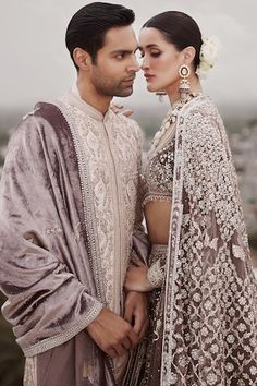 Beige raw silk sherwani crafted with all over 'Royal Amanbagh' pattern, gold dori, sequins, mirror and zardozi hand embroidery. Paired with jacquard polka dot pattern kurta and straight pant. - Aza Fashions Tassel Blouse, Velvet Flares, Tarnished Silver, Full Sleeves, Polka Dot Pattern, Raw Silk, Aza Fashion, Online Accessories, Lehenga