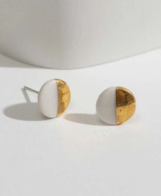 Sweet Ceramic Studs – Noonday Collection Elegant White Hammered Jewelry, White Hammered Jewelry Gift, White Hammered Jewelry As Gift, White Hammered Jewelry As A Gift, Minimalist White Brass Jewelry, Modern White Brass Jewelry, White Brass Earrings As Gift, White Brass Earrings For Gift, Ribbon Sandals