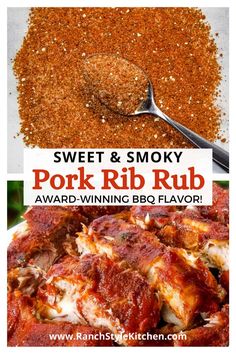 sweet and smoky pork rib rub is the perfect bbq recipe for your next barbecue