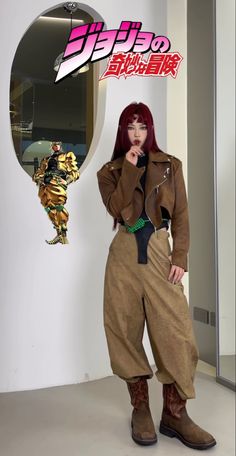 Jojo's Bizzare Adventure Fashion, Jjba Outfit Inspiration, Jojo Style Clothes, Jojo's Bizarre Adventure Outfits, Jjba Outfit Ideas, Jojo Inspired Outfits, Jjba Outfits, Jjba Fashion, Dark Feminine Style